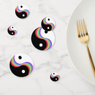 Yin Yang Rainbow Konfetti