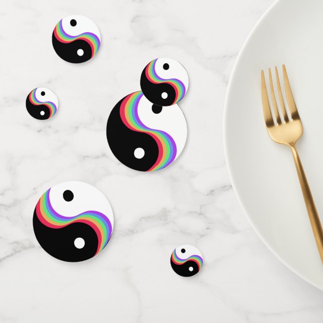 Yin Yang Rainbow Konfetti (Gruppe)