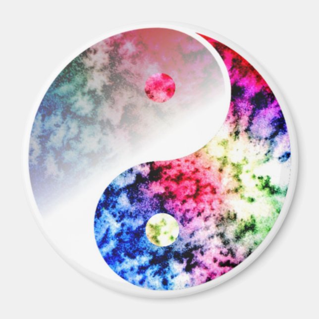 Yin Yang Rainbow Magnet (Vorne)