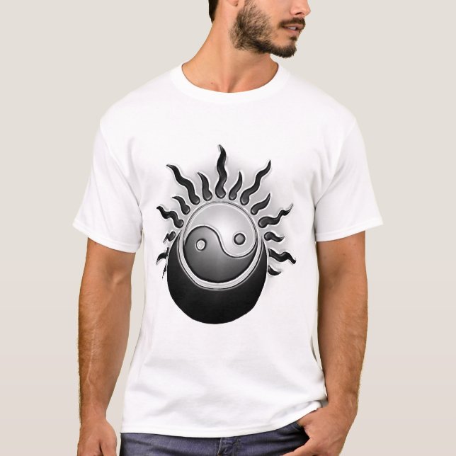yin yang Relief T-Shirt (Vorderseite)
