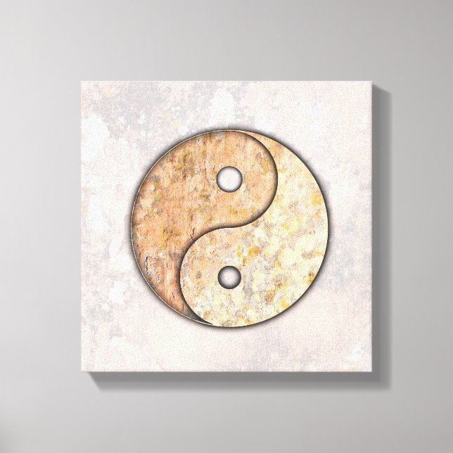 Yin Yang Rock Art Talking Canyons, New Mexico Leinwanddruck (Vorderseite)