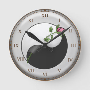 Yin Yang Rose Uhr