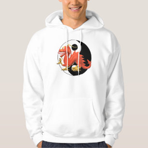 Yin-yang Roter Drache Hoodie
