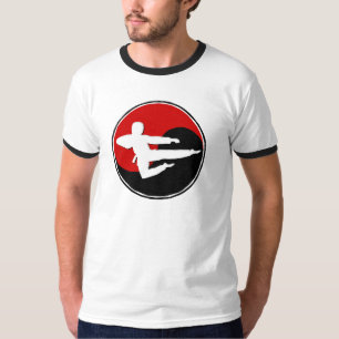 Yin Yang roter Karate TYP 1 T-Shirt