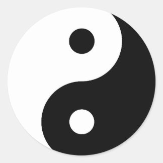 Yin Yang Round Sticker