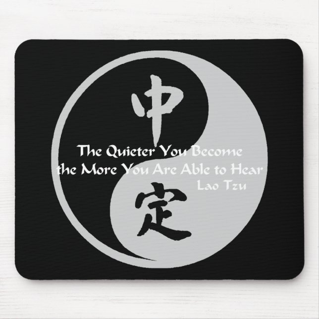 Yin Yang - ruhig Mousepad (Vorne)