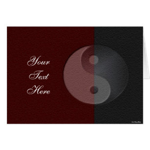 Yin Yang Sandstone Card