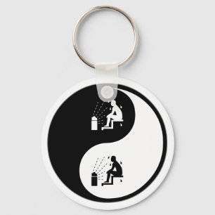 Yin Yang Sauna Schlüsselanhänger