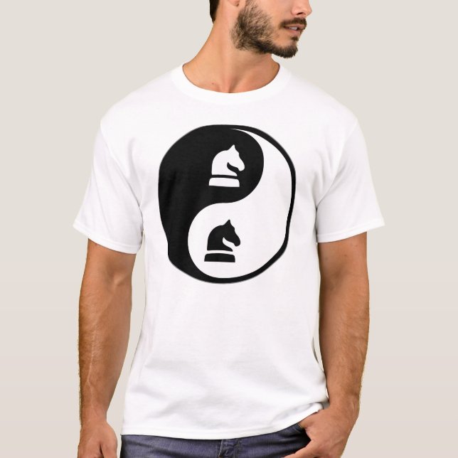 Yin Yang Schach T-Shirt (Vorderseite)