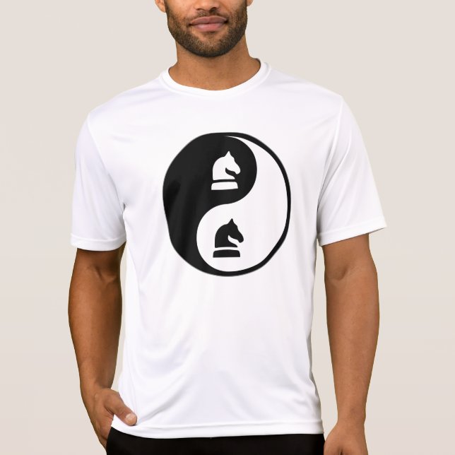 Yin Yang Schach T-Shirt (Vorderseite)