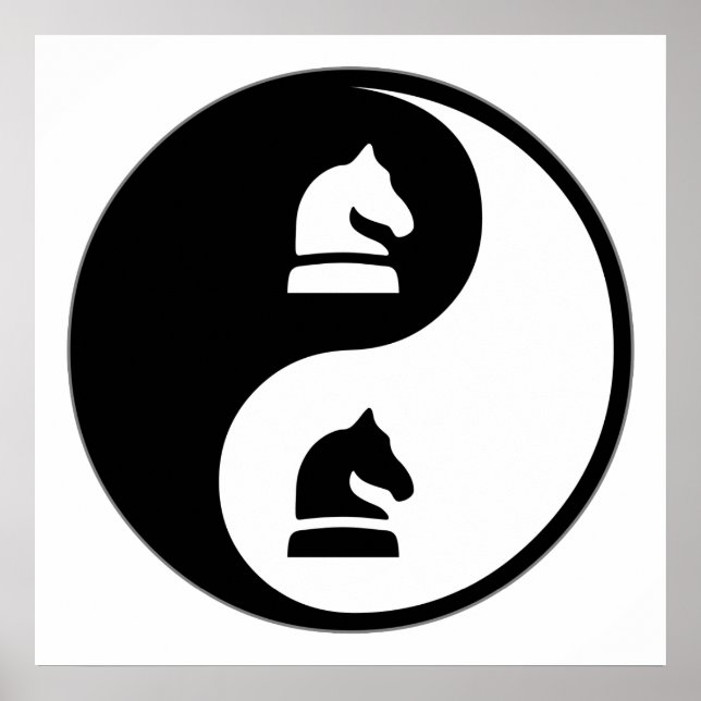Yin Yang Schess Poster (Vorne)