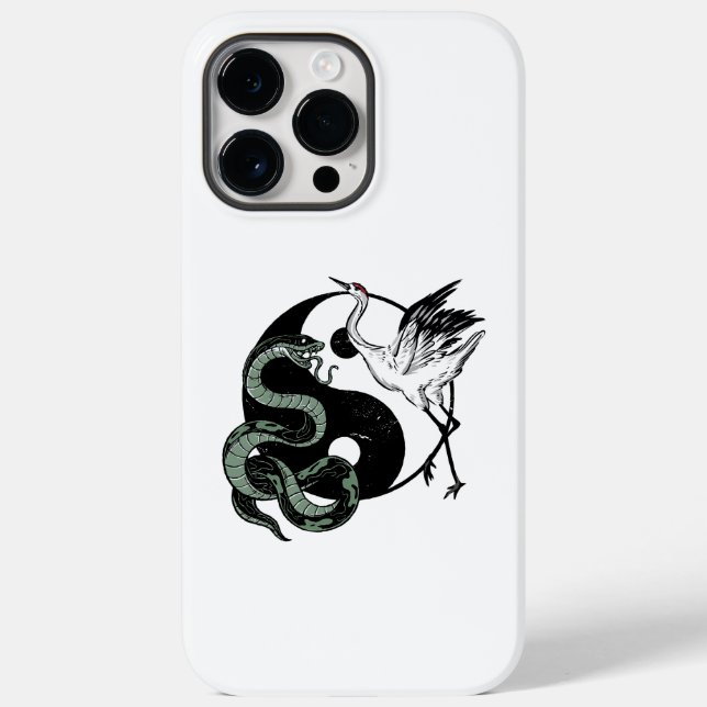 Yin-Yang-Schlange und Kransymbol Case-Mate iPhone Hülle (Rückseite)