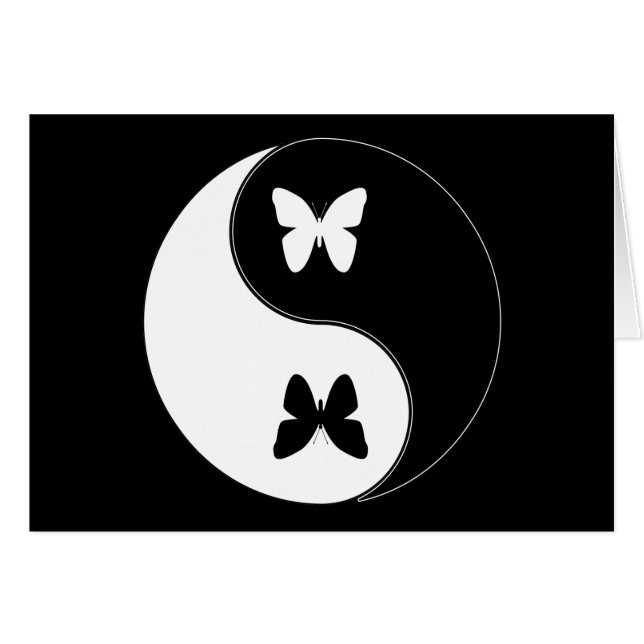 Yin Yang Schmetterling (Vorderseite (Horizontal))