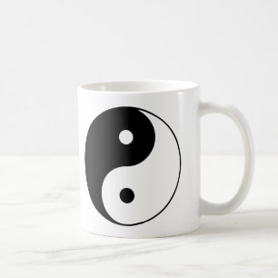 Yin Yang Schwarz Weiß Klassisches Symbol Design Tasse