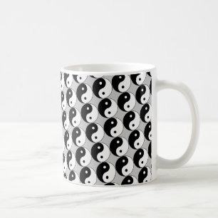 Yin Yang Schwarz-weißes Symbol Tasse