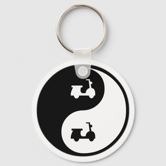 Yin Yang Scooters Schlüsselanhänger (Vorderseite)