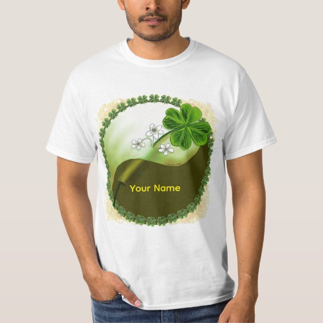 Yin Yang Shamrock T-Shirt (Vorderseite)