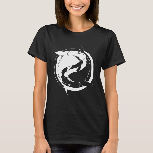 Yin Yang Shark T-Shirt (Vorderseite)
