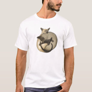 Yin Yang siamesische Katzen-T-Shirt T-Shirt