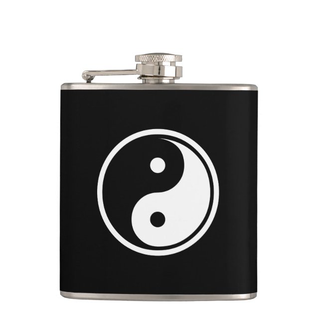 Yin Yang Sign Flachmann (Vorderseite)