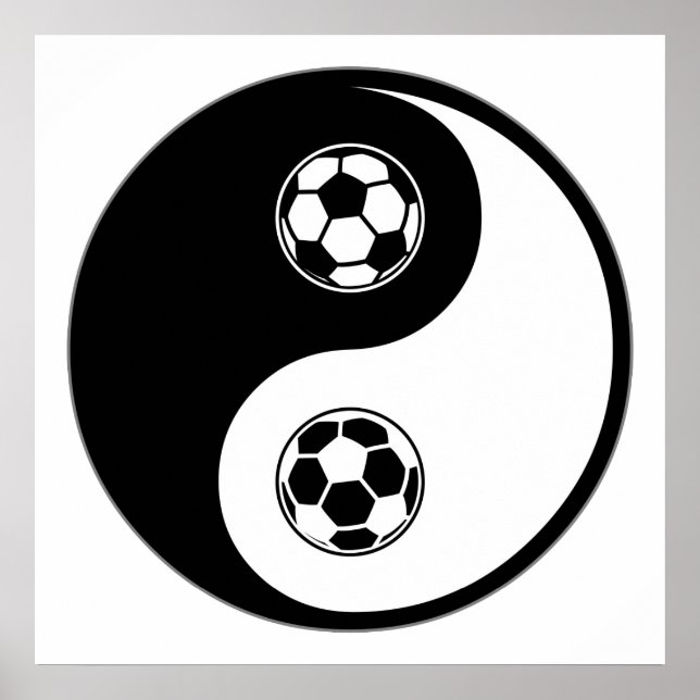 Yin Yang Soccer Poster (Vorne)