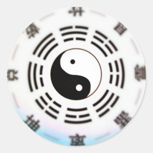 Yin Yang Spirit Runder Aufkleber