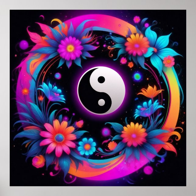 Yin Yang Spirituelle Harmonie Poster (Vorne)