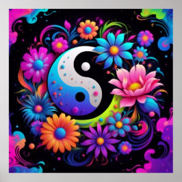 Yin Yang Spirituelle Harmonie Poster