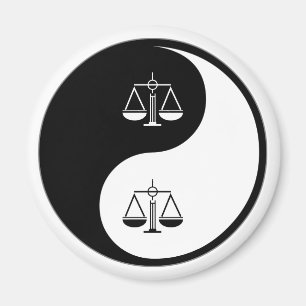 Yin Yang Strafjustiz Magnet