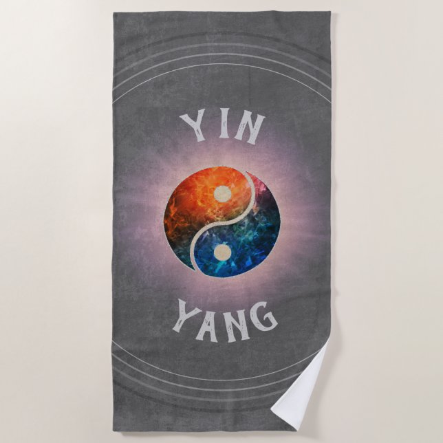 Yin Yang Strandtuch (Vorderseite)