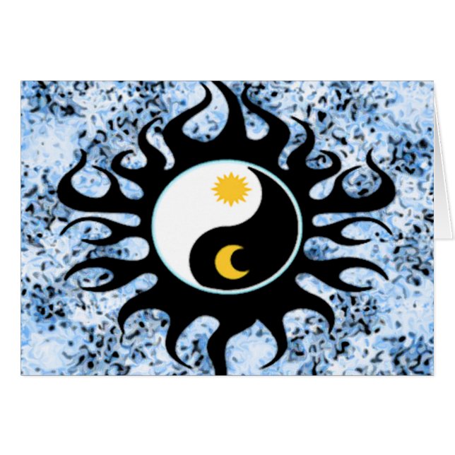 Yin Yang Sun u. Mond (Vorderseite (Horizontal))