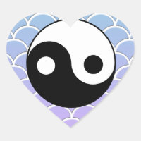 Yin Yang Symbol auf Wave Background