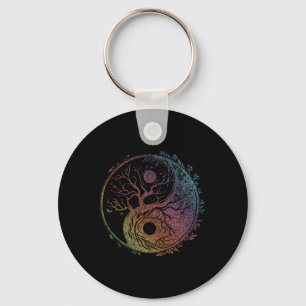 Yin Yang Symbol, Baum des Lebens, Tai Chi, Qigong, Schlüsselanhänger