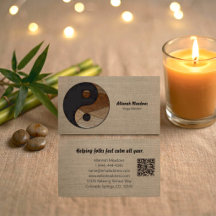 Yin-Yang-Symbol beruhigender QR-Code Meditativ