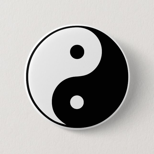 Yin Yang Symbol: Button (Vorderseite)