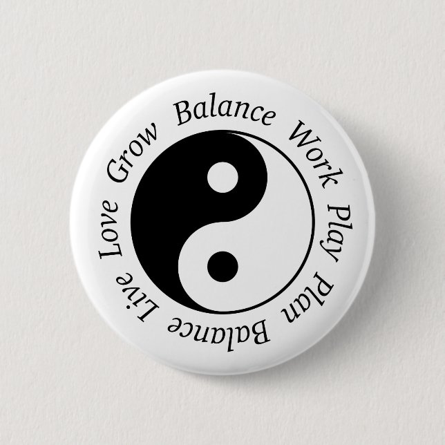 Yin Yang-Symbol Button (Vorderseite)