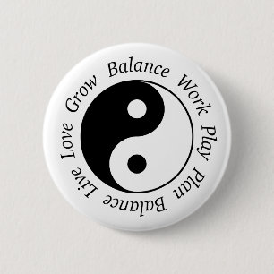 Yin Yang-Symbol Button