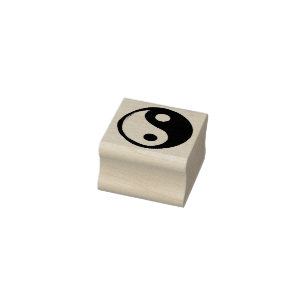 Yin Yang Symbol Dark and Light Gummistempel
