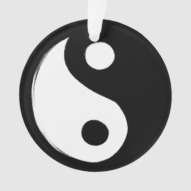 Yin Yang Symbol Dark and Light Ornament (Vorderseite)
