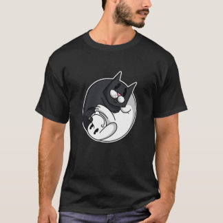 Yin Yang Symbol Katze Hund Lustiges Tier Süßes Hau T-Shirt