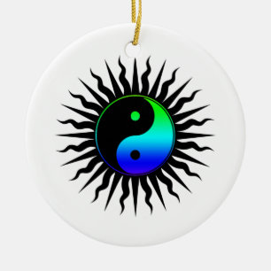 Yin Yang Symbol Keramikornament