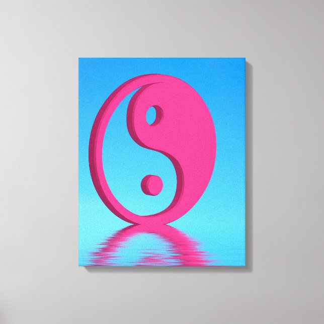 Yin Yang-Symbol Leinwanddruck (Vorderseite)