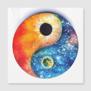 Yin-Yang-Symbol Magnetkarte
