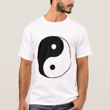 Yin Yang Symbol – Minimalistisches Schwarz-Weiß-Gl
