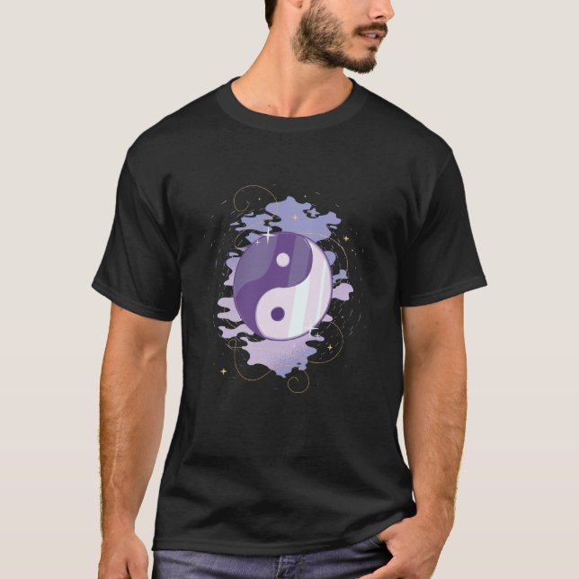 Yin Yang Symbol Mystic Balancing Spiritual Symboli T-Shirt (Vorderseite)