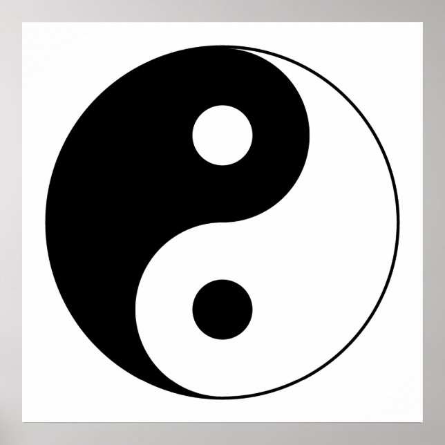 Yin Yang Symbol Poster (Vorne)
