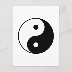 Yin Yang Symbol: Postkarte