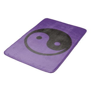 Yin Yang Symbol - solide Tätowierung Badematte