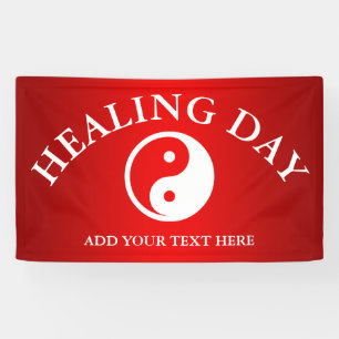 Yin Yang Symbol - solide Tätowierung-Design 2 Banner