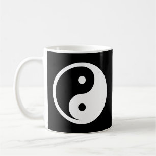 Yin Yang Symbol - solide Tätowierung-Design 2 Kaffeetasse